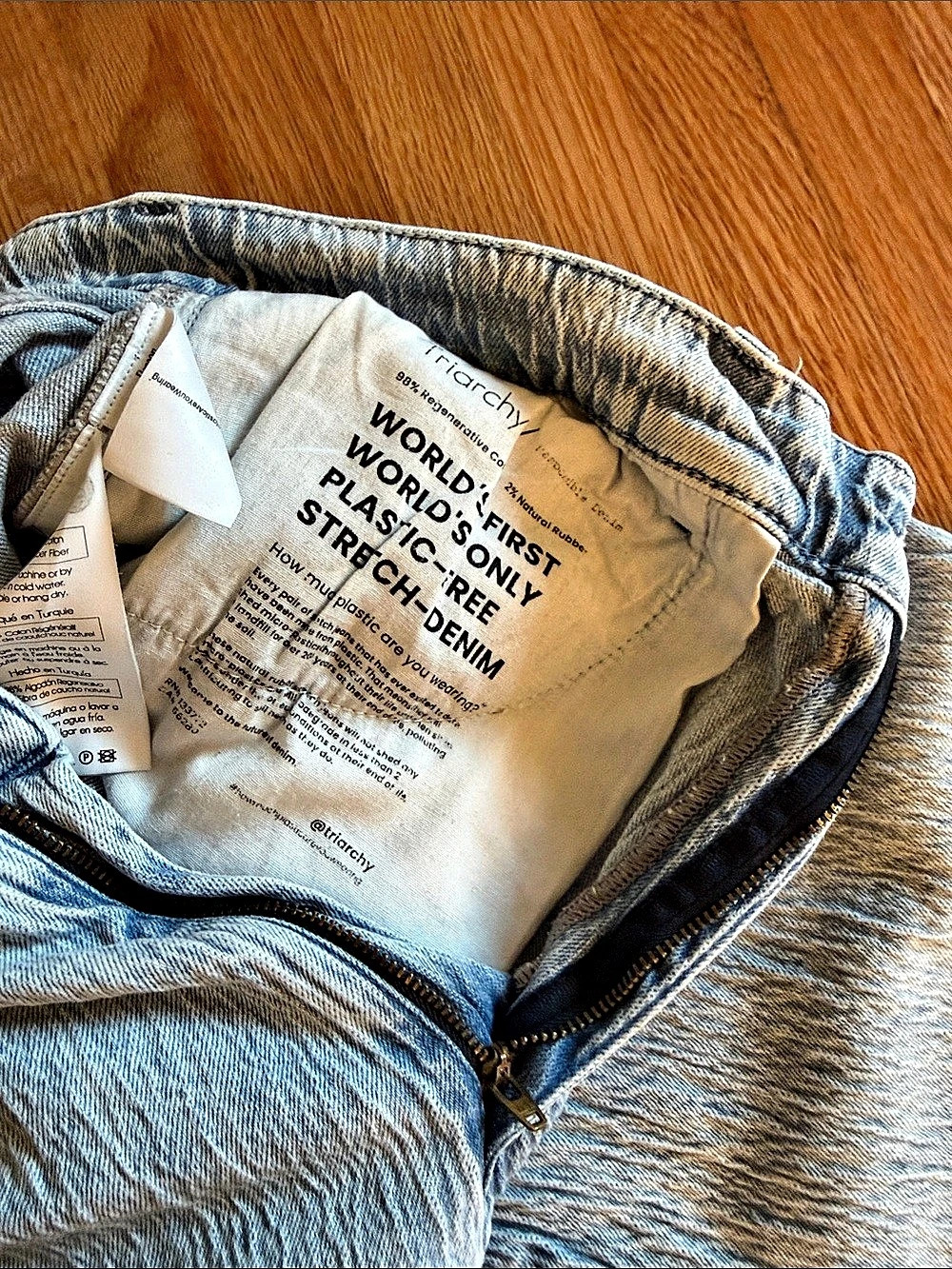 Triarchy Bootcut Leg Jeans in Blue Waist 30 Like New - Picture 5 of 6